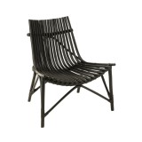 CHAIR BAMBOO BLACK 84 - CHAIRS, STOOLS